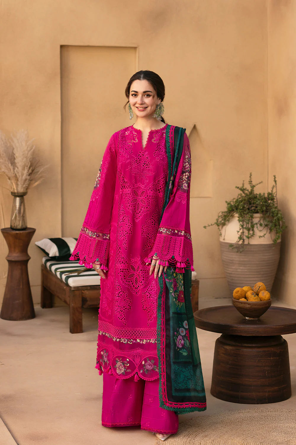 3PC Chikankari Lawn Suit Front View