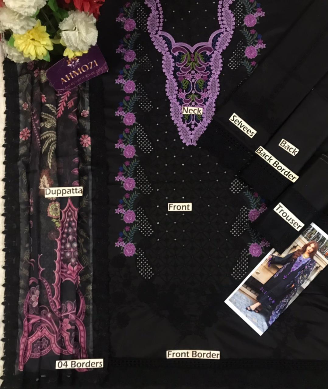 Black Embriodered Suit